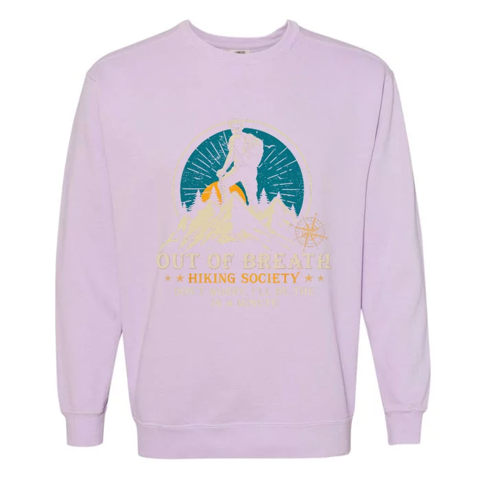 Out Of Breath Hiking Society Garment-Dyed Sweatshirt