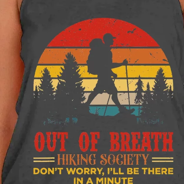 Out Of Breath Hiking Society Women's Knotted Racerback Tank