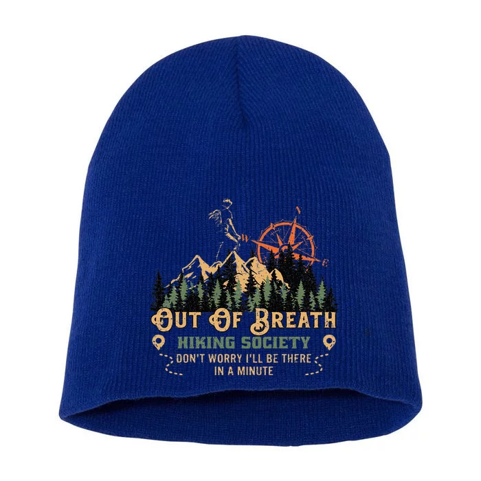 Out Of Breath Hiking Society Long Sleeve Short Acrylic Beanie