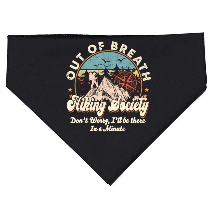 Out Of Breath Hiking Society USA-Made Doggie Bandana