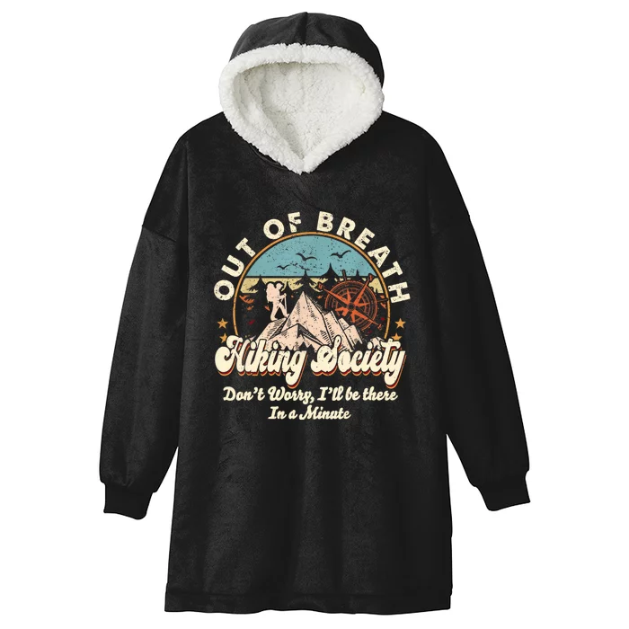 Out Of Breath Hiking Society Hooded Wearable Blanket