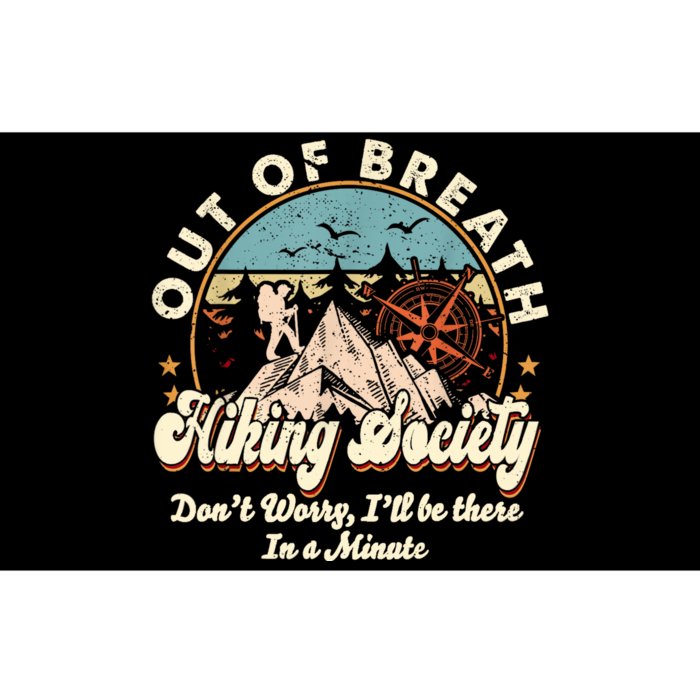 Out Of Breath Hiking Society Bumper Sticker