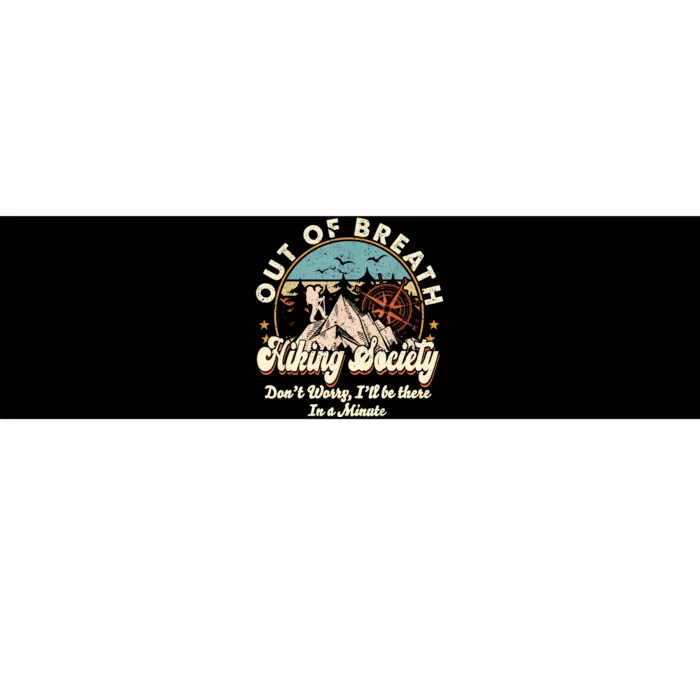 Out Of Breath Hiking Society Bumper Sticker