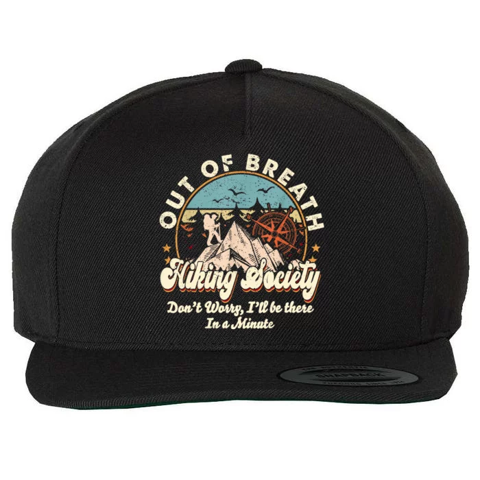 Out Of Breath Hiking Society Wool Snapback Cap