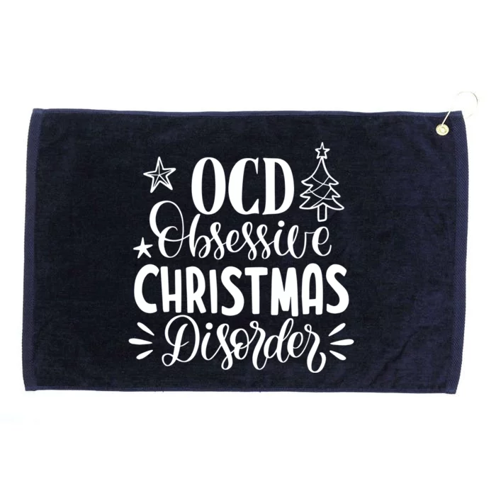 OCD Obsessive Christmas Disorder Funny Grommeted Golf Towel