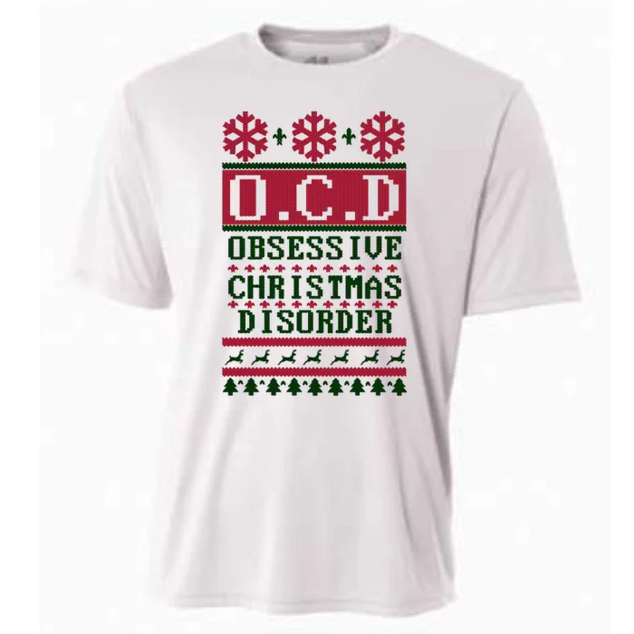 OCD Obsessive Christmas Disorder Cooling Performance Crew T-Shirt