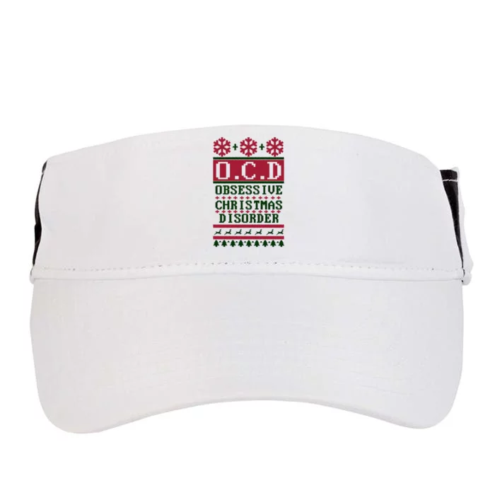 OCD Obsessive Christmas Disorder Adult Drive Performance Visor