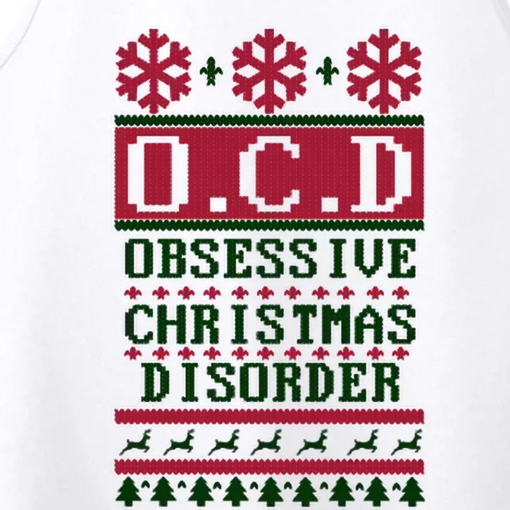 OCD Obsessive Christmas Disorder Performance Tank