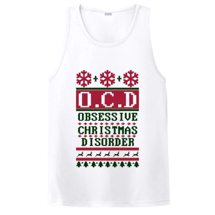 OCD Obsessive Christmas Disorder Performance Tank