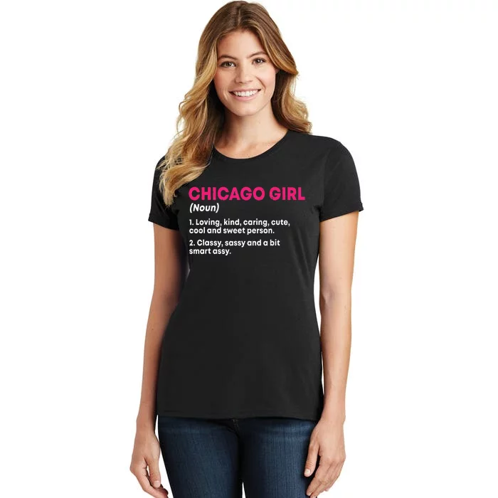 Out Of Chicago IL Illinois Funny Home Roots Women's T-Shirt