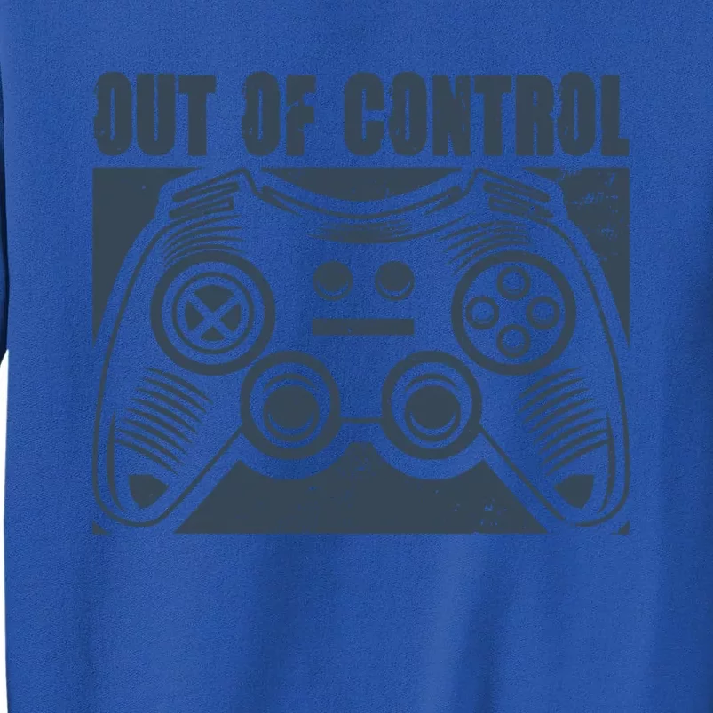 Out Of Control Funny Gaming Quote Retro Video Games Graphic Gift Sweatshirt