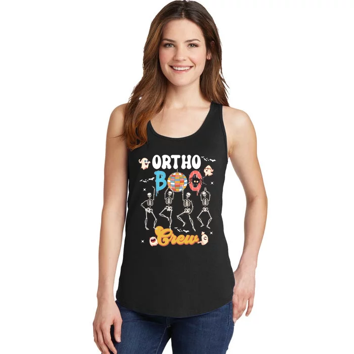 Ortho Orthopedic Chiropractor Halloween Boo Crew Matching Ladies Essential Tank