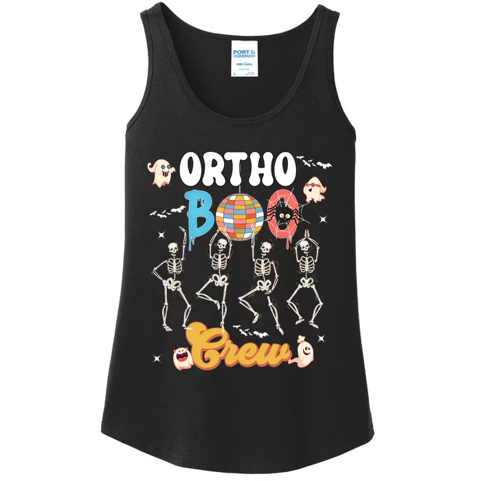 Ortho Orthopedic Chiropractor Halloween Boo Crew Matching Ladies Essential Tank