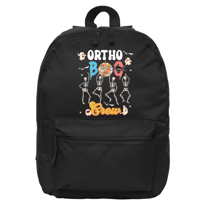 Ortho Orthopedic Chiropractor Halloween Boo Crew Matching 16 in Basic Backpack