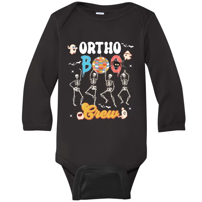 Ortho Orthopedic Chiropractor Halloween Boo Crew Matching Baby Long Sleeve Bodysuit