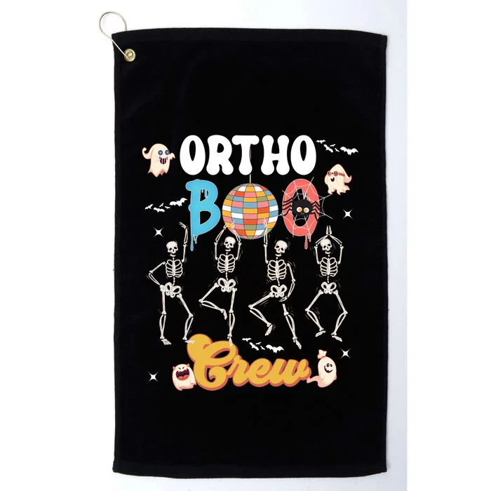 Ortho Orthopedic Chiropractor Halloween Boo Crew Matching Platinum Collection Golf Towel