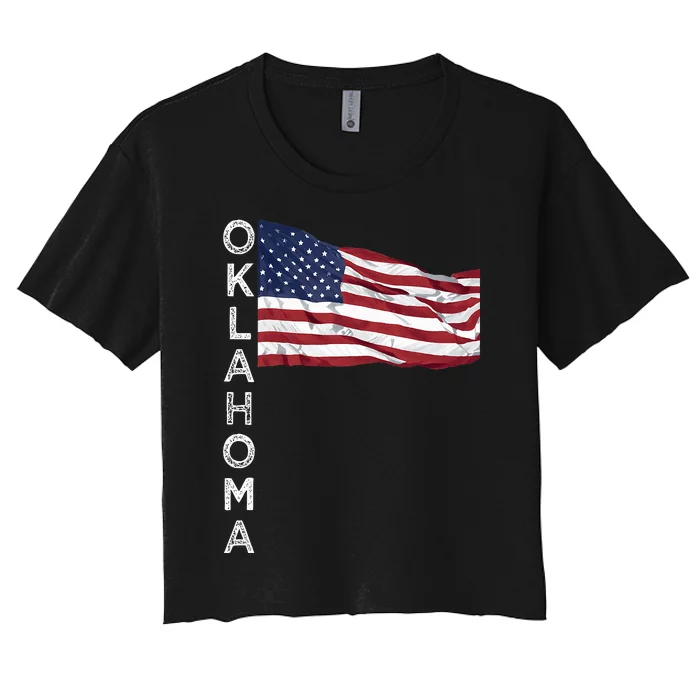 Ok Oklahoma City Sooner State Oklahoman Okie Tulsa Norman Women's Crop Top Tee