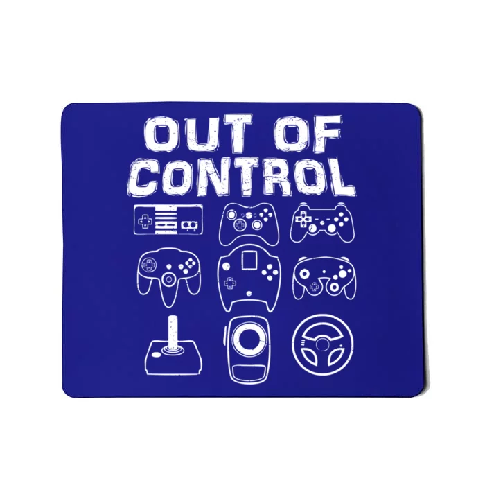 Out Of Control Funny Retro Video Game Player Teen Boy Gaming Gift Mousepad