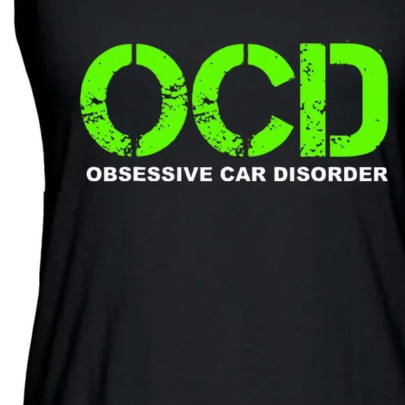 OCD Obsessive Car Disorder  Funny Car Lover Gift Ladies Essential Flowy Tank