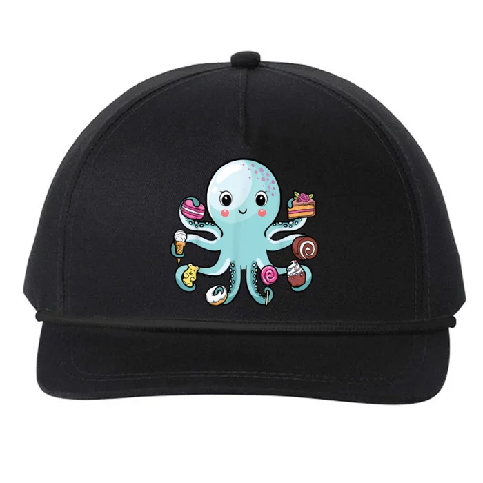 funny Octopus shirts Octopus Cake Tentacles Marine Animals Children Snapback Five-Panel Rope Hat