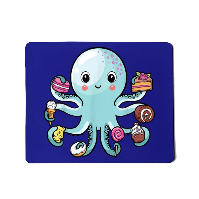 funny Octopus shirts Octopus Cake Tentacles Marine Animals Children Mousepad