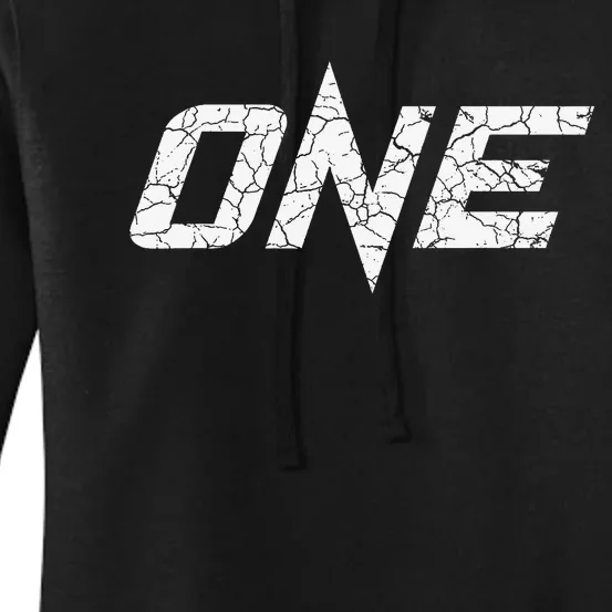 Official ONE Cracked Logo Women's Pullover Hoodie