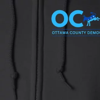 Ocdp Ottawa County Democratic Party Full Zip Hoodie