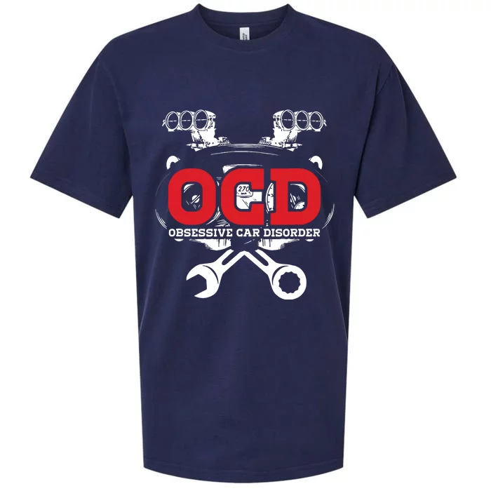 OCD Obsessive Car Disorder Gift Idea For Racer Or Drifter Sueded Cloud Jersey T-Shirt