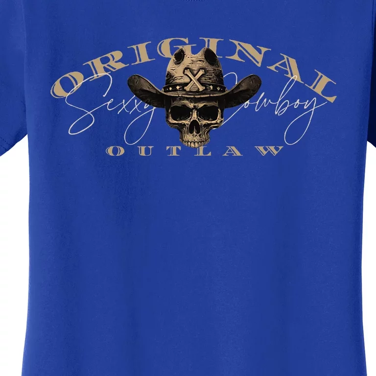 Original Outlaw Cowboy For Country Concert Casual Women's T-Shirt