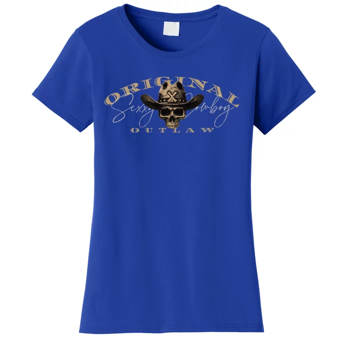 Original Outlaw Cowboy For Country Concert Casual Women's T-Shirt