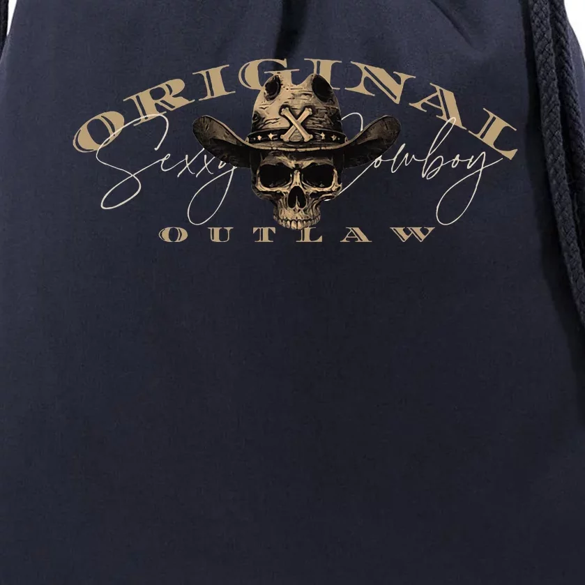 Original Outlaw Cowboy For Country Concert Casual Drawstring Bag