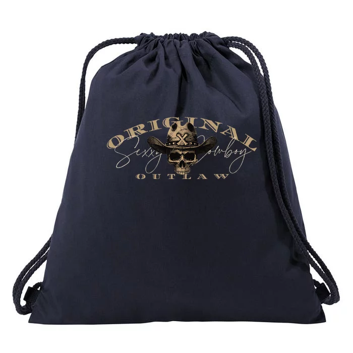 Original Outlaw Cowboy For Country Concert Casual Drawstring Bag