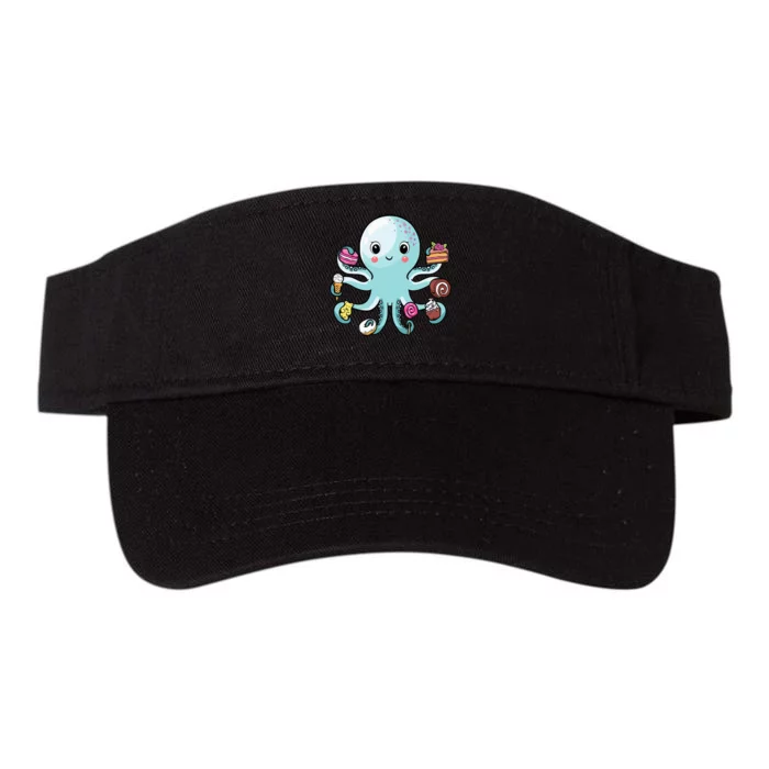 Octopus Octopus Cake Tentacles Marine Animals Children Valucap Bio-Washed Visor