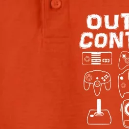 Out Of Control Funny Retro Video Game Player Teen Boy Gaming Gift Dry Zone Grid Performance Polo