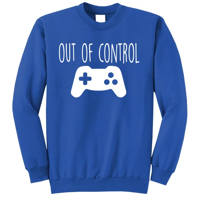 Out Of Control Funny Retro Vintage Video Game Player Gaming Gift Sweatshirt