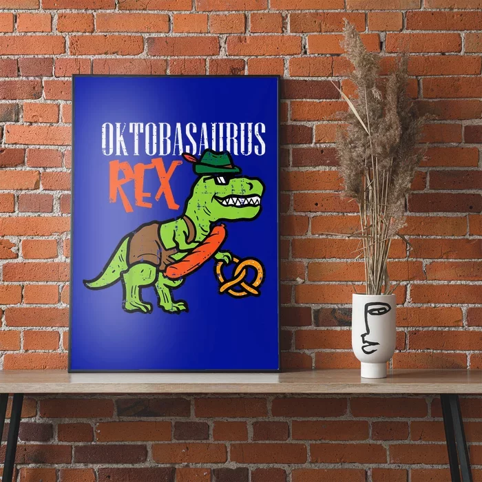 Octobasaurus Oktoberfest Dino German Costume Poster