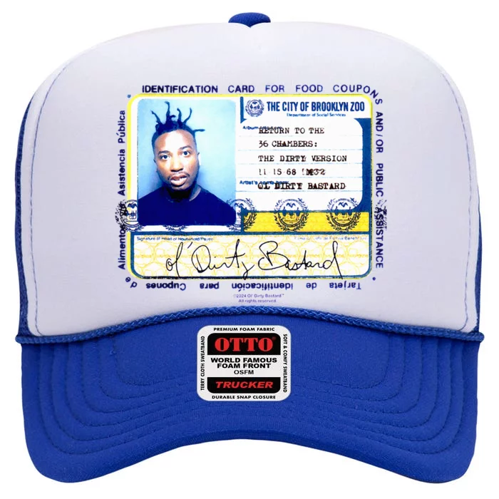 Odb Ol Dirty Baard Id Return 36 Chambers Art Brooklyn Zoo High Crown Mesh Trucker Hat