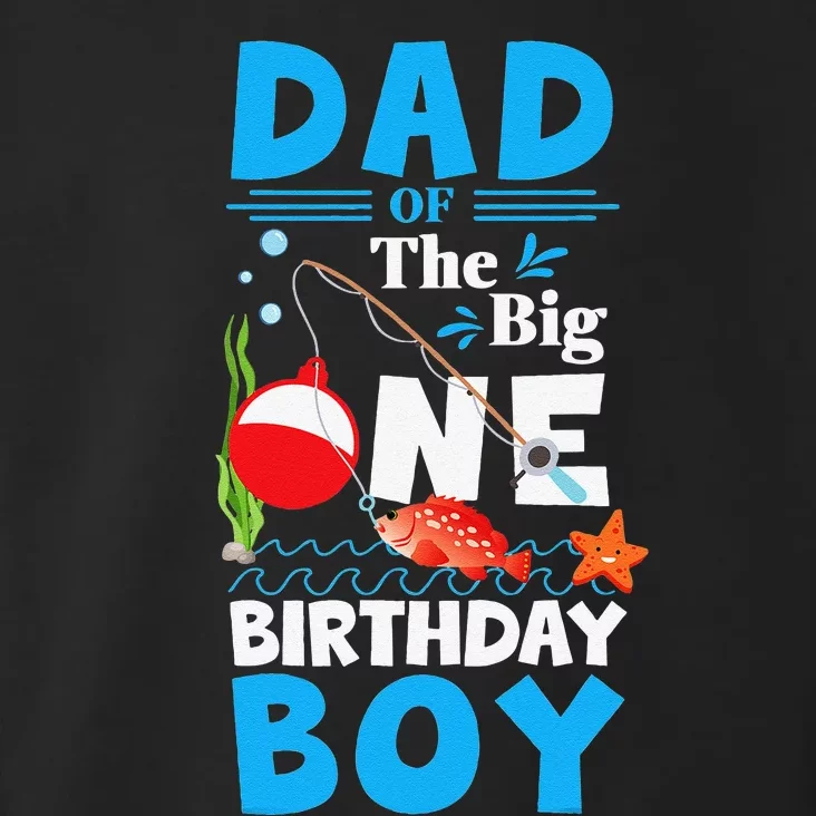 OFishAlly One Dad Of The Big One Birthday Fishing Toddler Hoodie