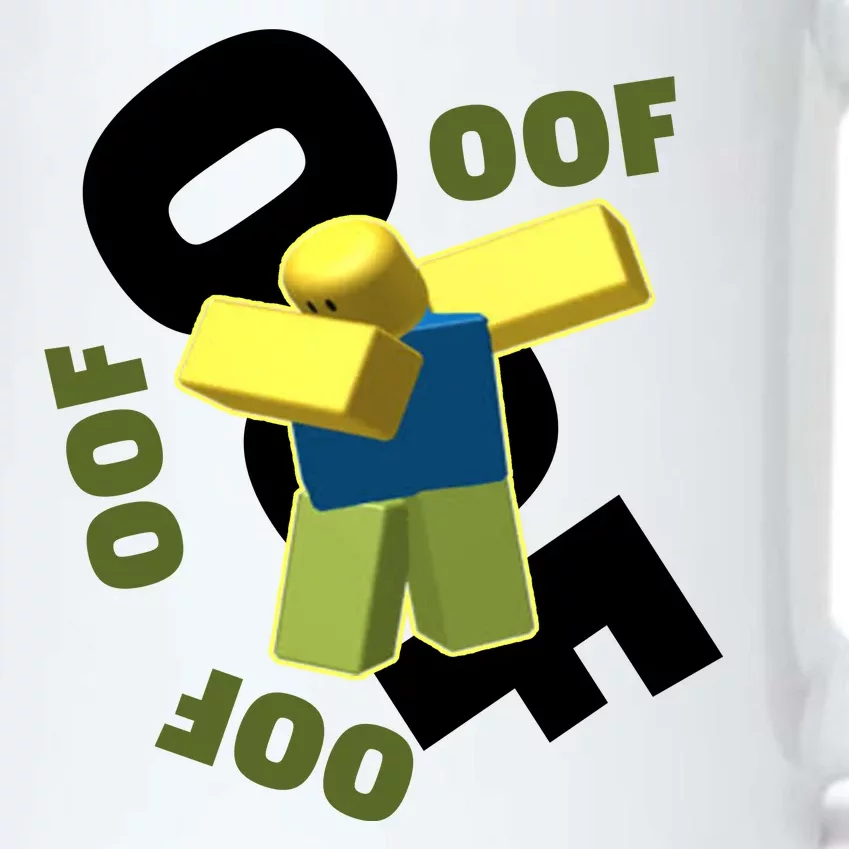 OOF Dancing Dabbing Noob Black Color Changing Mug