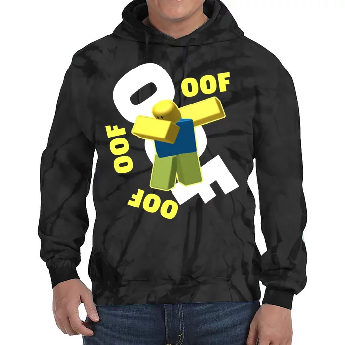 OOF Dancing Dabbing Noob Tie Dye Hoodie