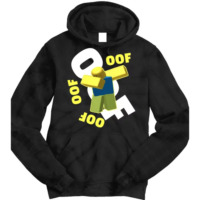 OOF Dancing Dabbing Noob Tie Dye Hoodie