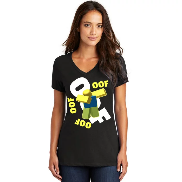 OOF Dancing Dabbing Noob Women's V-Neck T-Shirt