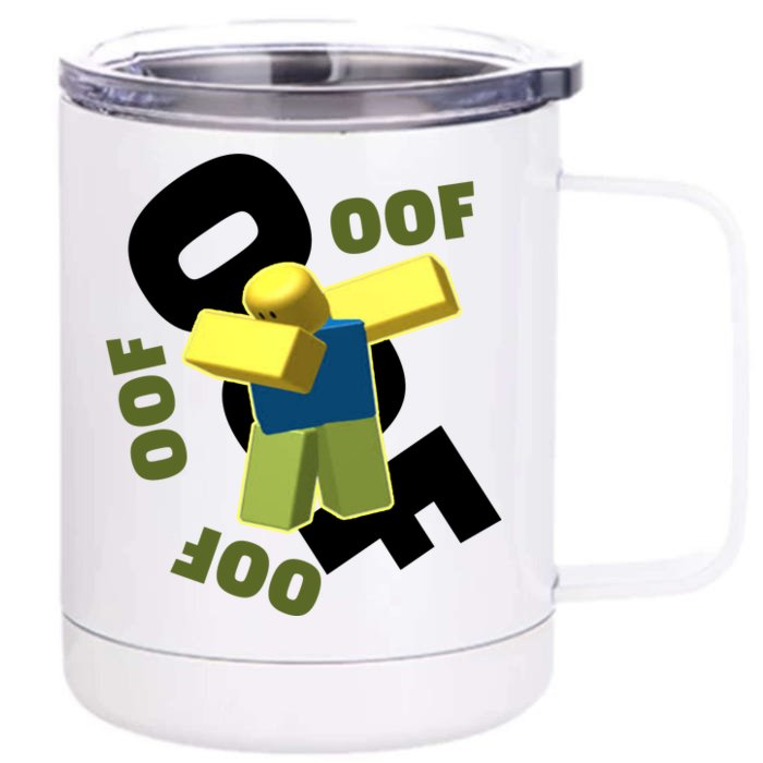 OOF Dancing Dabbing Noob Front & Back 12oz Stainless Steel Tumbler Cup