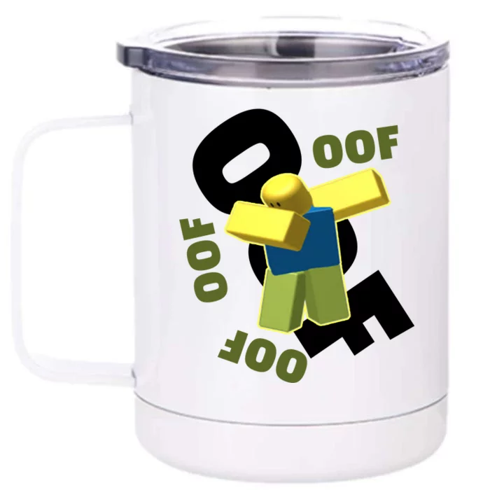 OOF Dancing Dabbing Noob Front & Back 12oz Stainless Steel Tumbler Cup