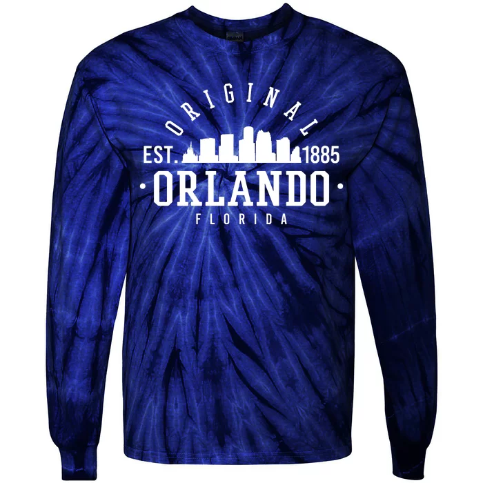 Original Orlando Florida Est 1885 Tie-Dye Long Sleeve Shirt