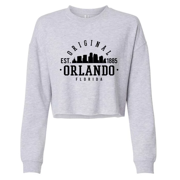 Original Orlando Florida Est 1885 Cropped Pullover Crew