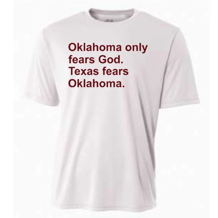 Oklahoma Only Fears God Texas Fears Oklahoma Cooling Performance Crew T-Shirt