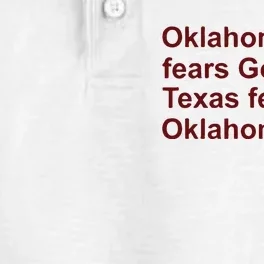 Oklahoma Only Fears God Texas Fears Oklahoma Dry Zone Grid Performance Polo