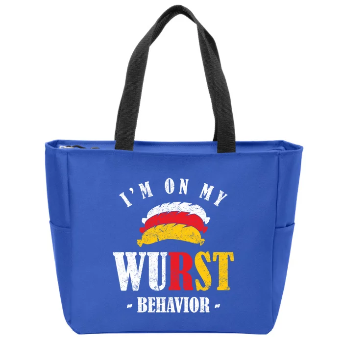 Oktoberfest October Fest Sausage Bratwurst Festival Gift Zip Tote Bag