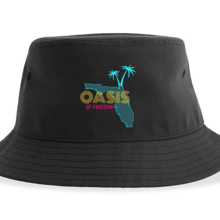 O.A.S.I.S Of Freedom Funny Florida Lover Sustainable Bucket Hat